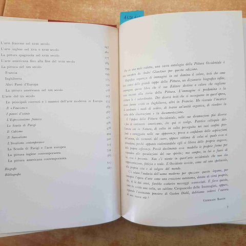 GERMAIN BAZIN - STORIA DELLA PITTURA - CLUB DEL LIBRO 1963 ARTE ILLUSTRATO