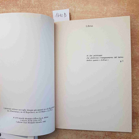 GIORGIO FORATTINI - 3 LIBRI: LIBRUS, RES PUBLICA, UN'IDEA AL GIORNO - MONDADORI
