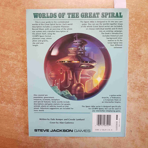 GURPS SPACE ATLAS 3 THE CONFEDERACY KEMPER LAMBARD 1990 STEVE JACKSON GAMES RPG