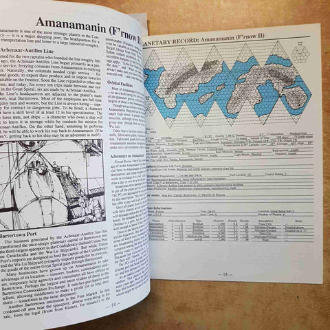 GURPS SPACE ATLAS 3 THE CONFEDERACY KEMPER LAMBARD 1990 STEVE JACKSON GAMES RPG