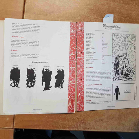 DENIZENS OF DIANNOR ROLE AIDS AD&D DUNGEONS & DRAGONS MAYFAIR GAMES 1993