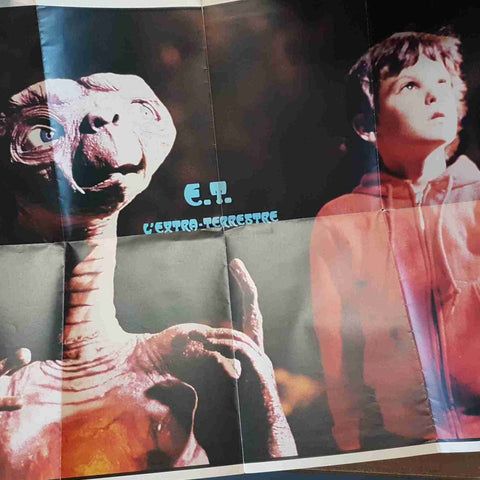 E.T. L'EXTRA-TERRESTRE - I TUOI BIG N.4 1982 SPIELBERG  GRANDE POSTER ORIGINALE