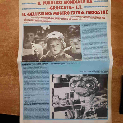 E.T. L'EXTRA-TERRESTRE - I TUOI BIG N.4 1982 SPIELBERG  GRANDE POSTER ORIGINALE