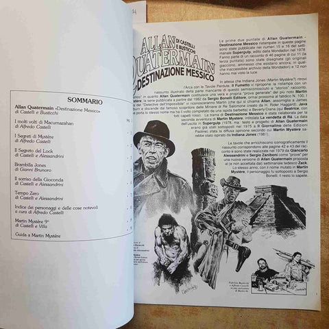 LO STRANO CASO DEL PROF MARTIN MYSTERE E ALLAN QUATERMAIN CASTELLI BONELLI 1990