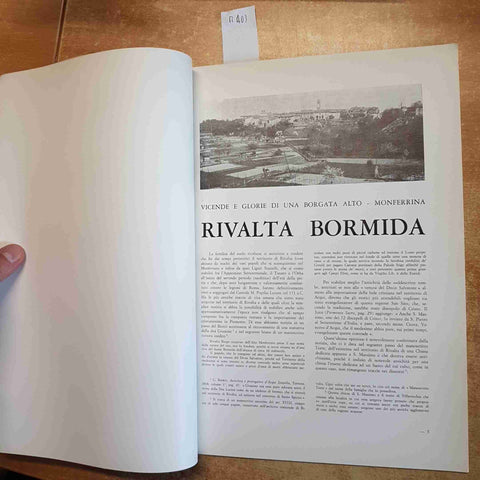 LUIGI CAVIGLIA - RIVALTA BORMIDA BREVI CENNI STORICI GIUSEPPE BARETTI - PIEMONTE