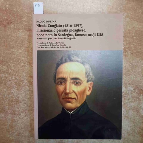 PAOLO PULINA autografato! NICOLA CONGIATO 1816-1897 MISSIONARIO GESUITA SARDEGNA
