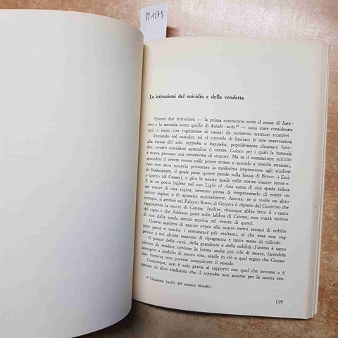 INAZO NITOBE - BUSHIDO L'ANIMA DEL GIAPPONE SAMURAI - SANNO-KAI 1991 filosofia