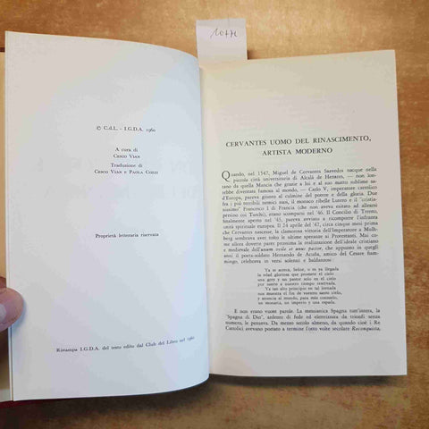 CERVANTES - DON CHISCIOTTE 2 VOLUMI COMPLETO - DE AGOSTINI 1960 CLASSICI