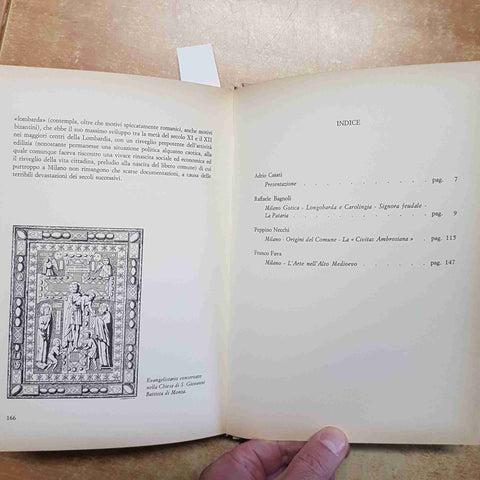 MILANO GOTICA LONGOBARDA CAROLINGIA ORIGINE DELC OMUNE 1981 BAGNOLI NECCHI FAVA
