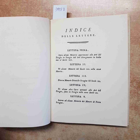 A. MARIOTTI - LETTERE PITTORICHE PERUGINE - FORNI 1975 RISTAMPA 1788 ARTE UMBRA