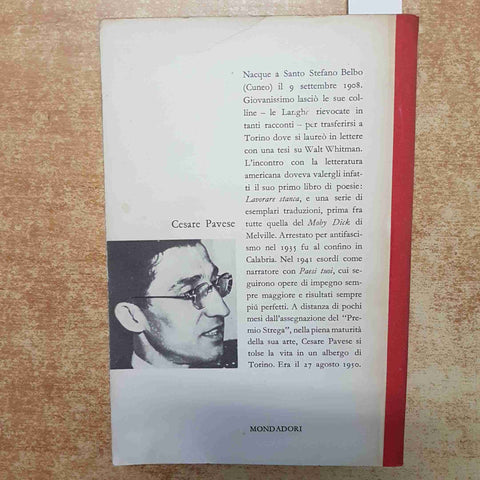 CESARE PAVESE - IL COMPAGNO - MONDADORI 1961 IL BOSCO N.25 LETTERATURA ITALIANA