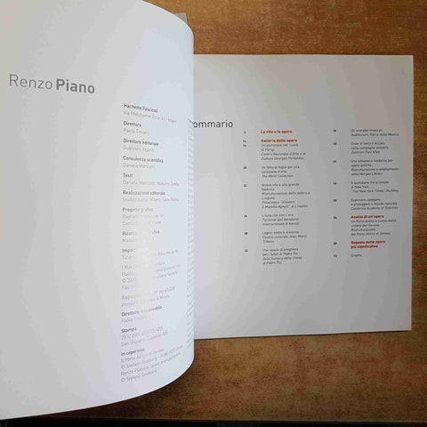 RENZO PIANO - I MAESTRI DELL'ARCHITETTURA HACHETTE 2009 ILLUSTRATO