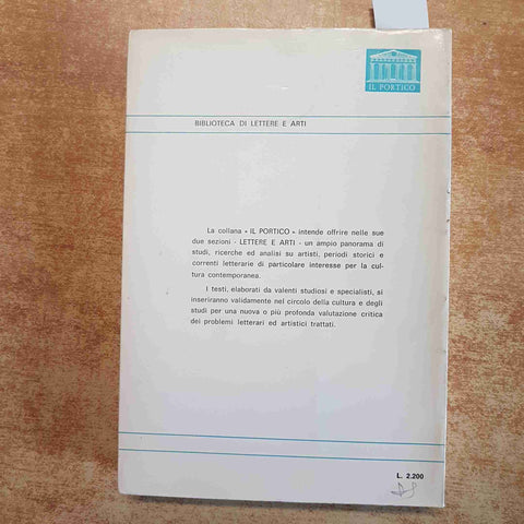 VITTORIO STELLA L'ELEGIA TRAGICA DI CESARE PAVESE LONGO 1969 CRITICA LETTERARIA