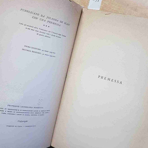 GABRIELE D'ANNUNZIO - SOLUS AD SOLAM - SANSONI 1939 SECONDA EDIZIONE