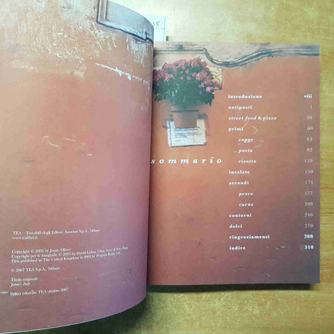 JAMIE OLIVER - IL MIO GIRO D'ITALIA - TEA 2007 PRIMA EDIZIONE RICETTE CUCINA