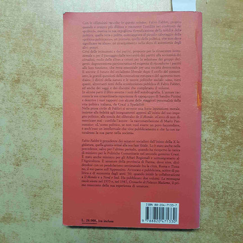 FABIO FABBRI LA SOVRANITA' DEI CITTADINI FRANCOANGELI 1992 POLITICA SOCIALISMO