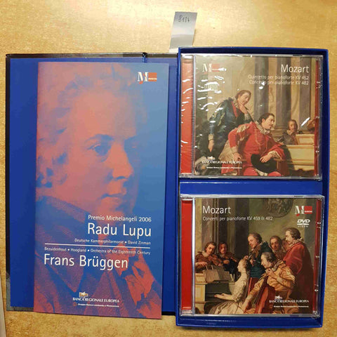 MOZART PREMIO MICHELANGELI 2006 RADU LUPU FRANS BRUGGEN: LIBRO+COFANETTO+CD+DVD