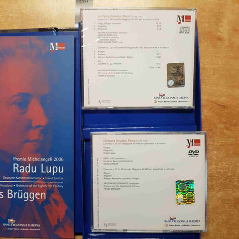MOZART PREMIO MICHELANGELI 2006 RADU LUPU FRANS BRUGGEN: LIBRO+COFANETTO+CD+DVD