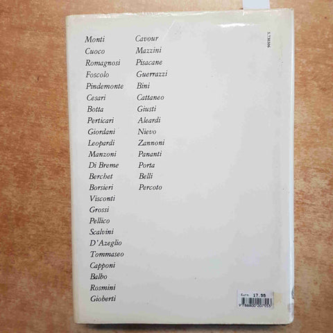 GIANFRANCO CONTINI - LETTERATURA ITALIANA DEL RISORGIMENTO TOMO I - SANSONI 1986