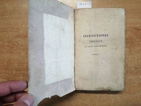 INSTITUTIONES THEOLOGICAE AD USUM SEMINARIORUM 1859 J.B. BOUVIER (3451A