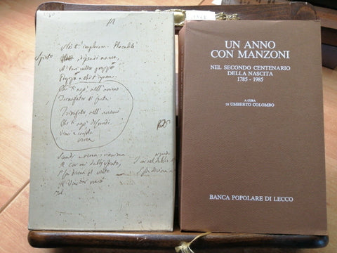 UN ANNO CON MANZONI: 365 BRANI - COLOMBO UMBERTO 1984 POPOLARE DI LECCO (17