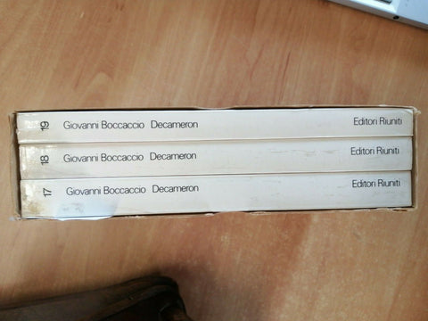 GIOVANNI BOCCACCIO - DECAMERON - 1ED. EDITORI RIUNITI 1980 - 3 VOLUMI (385