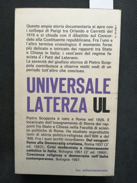 La Chiesa e il fascismo documenti e interpretazioni - Scoppola 1971 Laterza