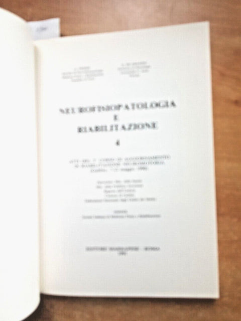 NEUROFISIOPATOLOGIA E RIABILITAZIONE 4 - DE GRANDIS, FREDDI 1991 MARRAPESE(