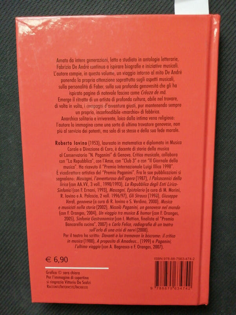 FABRIZIO DE ANDRE' l'ultimo trovatore IOVINO ROBERTO 2009 economica Frilli