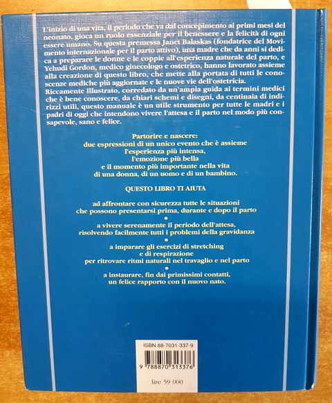 AVREMO UN BAMBINO gravidanza parto primi mesi - BALASKAS GORDON - ED. RED (