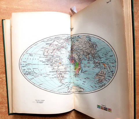 ATLANTE GEOGRAFICO A CORREDO DEL DIZIONARIO ENCICLOPEDICO MODERNO - LABOR (