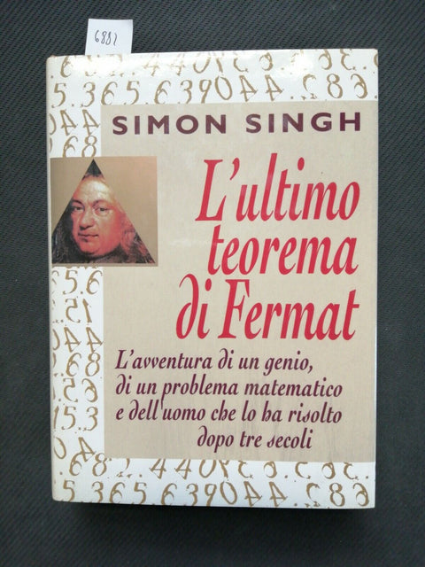 L'ULTIMO TEOREMA DI FERMAT - Simon Singh - Euroclub 1998 GIALLO MATEMATICO