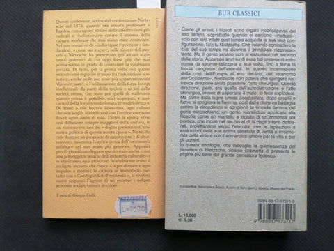 NIETZSCHE: La stella danzante + Sull'avvenire delle nostre scuole 2 VOLUMI