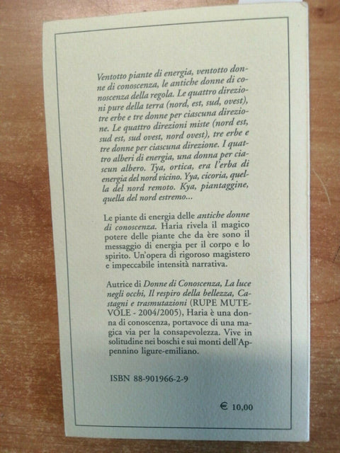 HARIA - PIANTE DI ENERGIA - 2005 - RUPE MUTEVOLE - FILOSOFIA - (4794)
