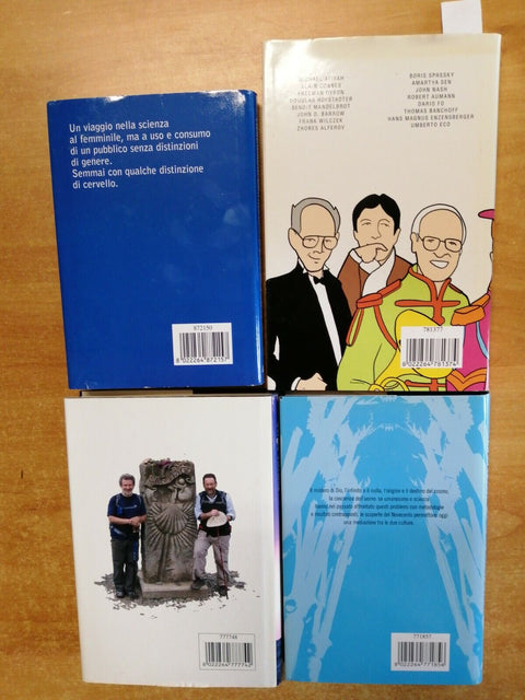 Lotto 4 libri PIERGIORGIO ODIFREDDI via lattea/genio donne/vangelo scienza