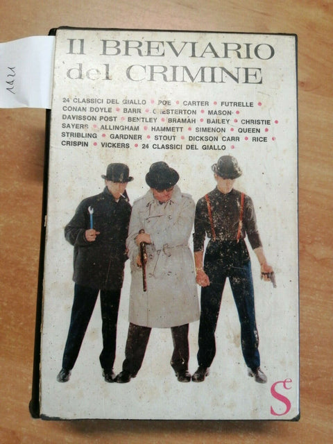 IL BREVIARIO DEL CRIMINE - 24 RACCONTI POLIZIESCHI 1962 Sugar Editore + CUSTODIA