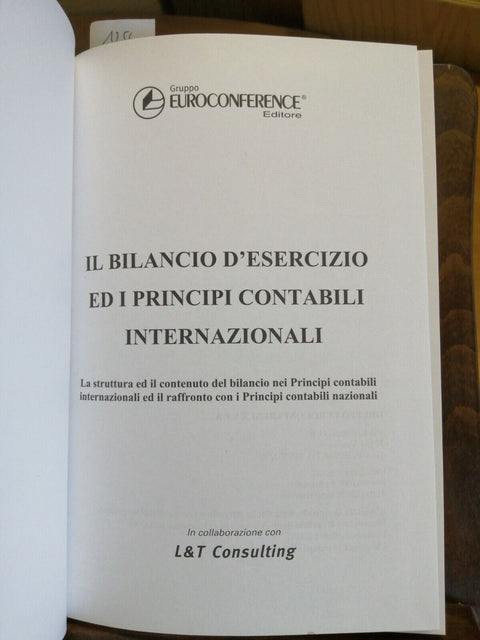 IL BILANCIO D'ESERCIZIO ED I PRINCIPI CONTABILI INTERNAZIONALI 2003 L&T