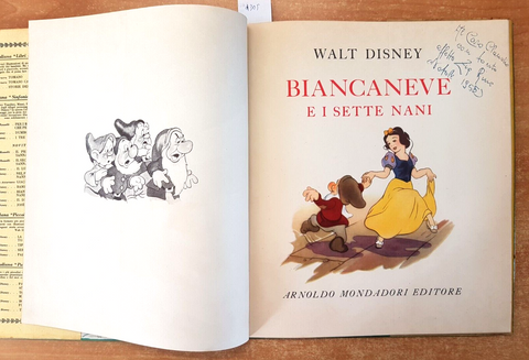 BIANCANEVE E I SETTE NANI -WALT  DISNEY MONDADORI - 1949 SINFONIE ALLEGRE (