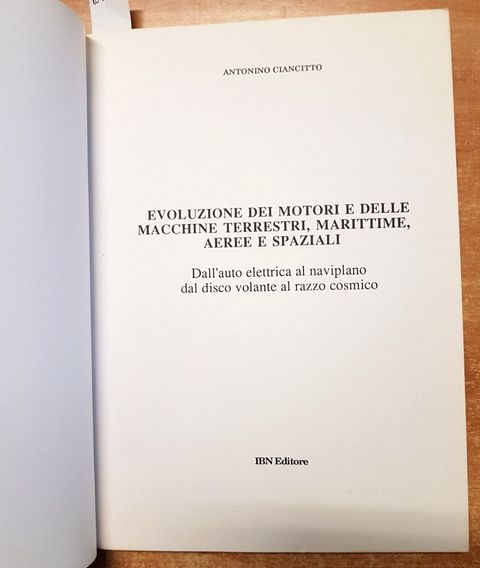 EVOLUZIONE DEI MOTORI E DELLE MACCHINE TERRESTRI MARITTIME AEREE SPAZIALI(6