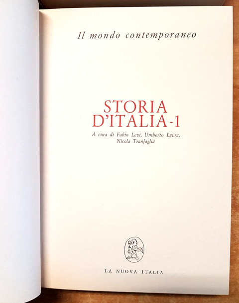 IL MONDO CONTEMPORANEO: STORIA D'ITALIA 3 voll. + cofanetto LA NUOVA ITALIA6318