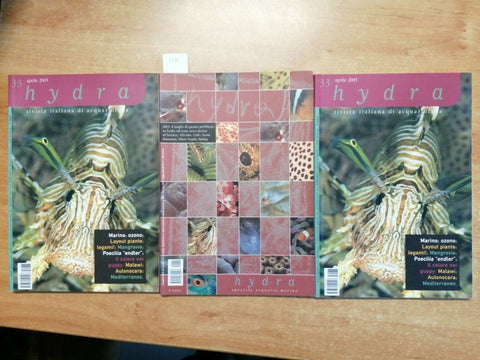 LOTTO 3 NUMERI HYDRA RIVISTA ITALIANA DI ACQUARIOFILIA - ACQUARIO MARINO (3