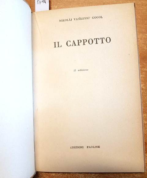 GOGOL - IL CAPPOTTO - 2ed. - EDIZIONI PAOLINE - 1963 - (5714)