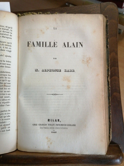 5 ROMANZI IN 1 DI REYBAUD MOLENES KARR SANDEAU 1846 TURATI(5519)FELISE