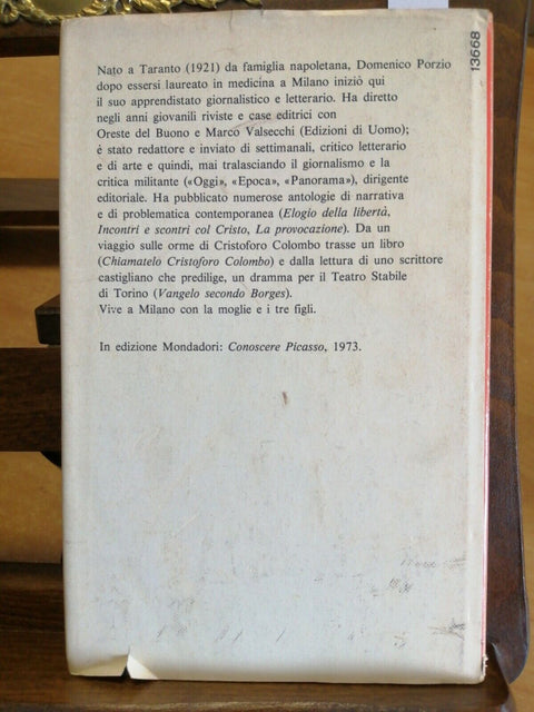 Domenico Porzio - Primi piani - Mondadori - 1ed. - 1976 - VOLPONI ECO (329