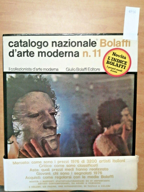 CATALOGO NAZIONALE BOLAFFI D'ARTE MODERNA N. 11 - COFANETTO + 5 VOLUMI (47