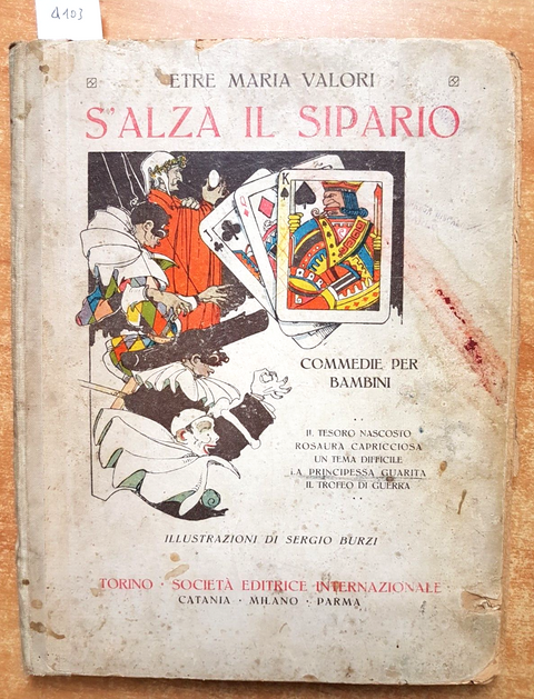 SALZA IL SIPARIO - Etre Maria Valori - illustrazioni BURZI - anni '30? - (