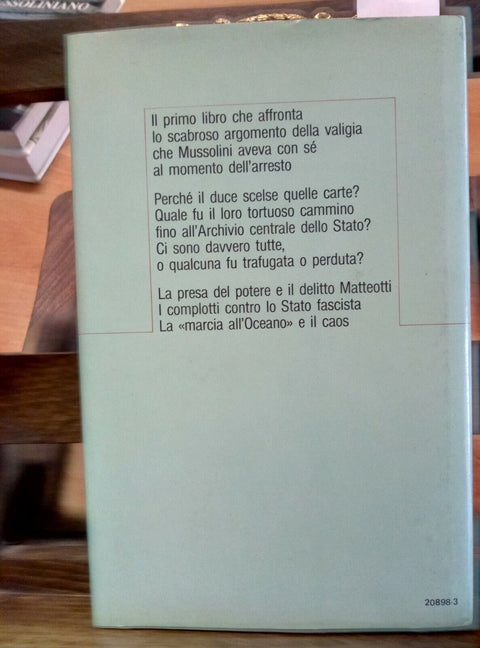 LA VALIGIA DI MUSSOLINI - GAETANO CONTINI 1982 MONDADORI - 1 EDIZIONE - (1