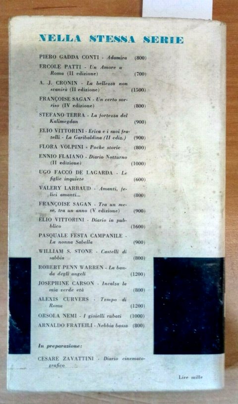 IL PADRONE DI MILANO JACQUES AUDIBERTI 1959 BOMPIANI - 650
