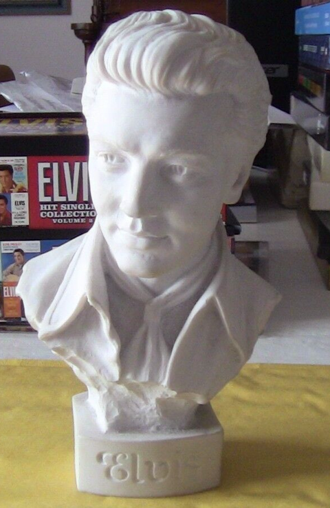ELVIS PRESLEY busto CM 18 RARISSIMO ELVISLY YOURS pesante!!! OTTIMA IDEA REGALO