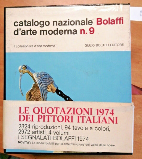 CATALOGO NAZIONALE BOLAFFI D'ARTE MODERNA N. 9 - COFANETTO + 4 VOLUMI (473